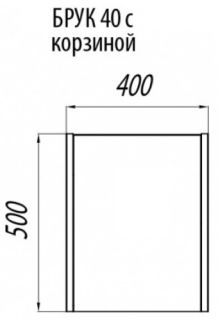 Модуль для тумбы Акватон Брук дуб Феррара 1A202203BCDF0
